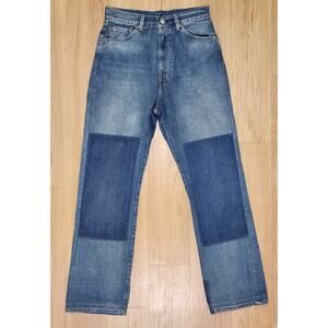 Levis 701 Jeans 1950s Repro Limited Edition Patchwork & Embroidered Sz 30 Big E